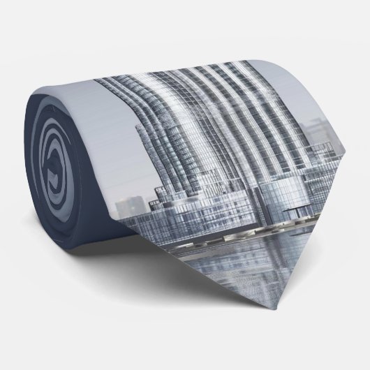 Cravate Burj Khalifa Dubaï - le bâtiment le plus grand des (Roulé)