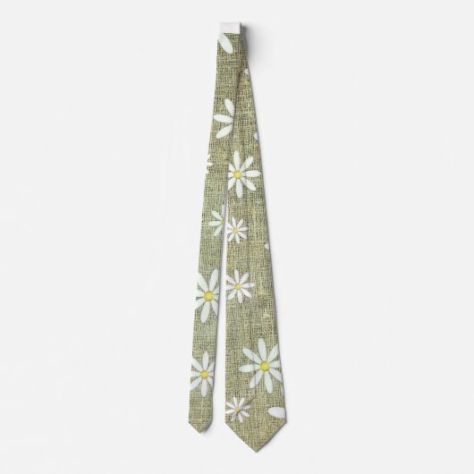 Cravate Burlap Daisy (Dos)