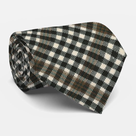 Cravate Burns Check Modern Original Scottish Tartan (Roulé)
