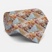 Cravate Burrito Cheese Funny Arrière - plan alimentaire (Roulé)