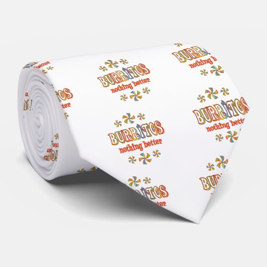 Cravate Burritos rien mieux (Roulé)