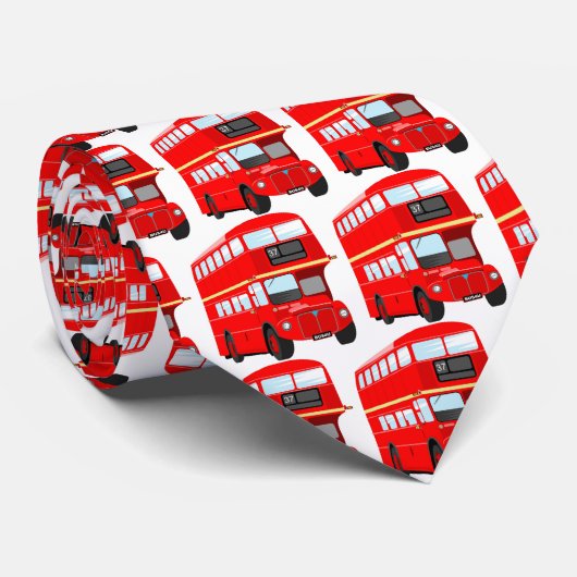 Cravate Bus de Londres (Roulé)