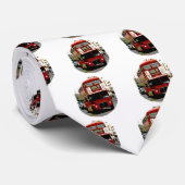Cravate Bus Rouge de Londres (Roulé)