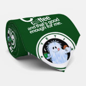 Cravate C est pour Café(Blanc) (Roulé)