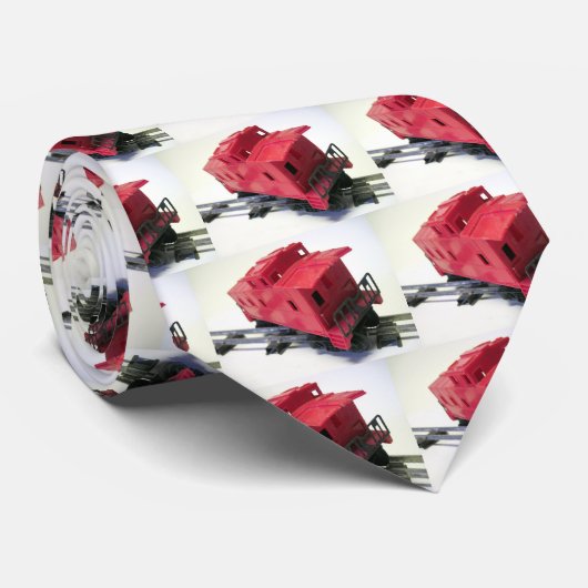 Cravate Caboose rouge (Roulé)
