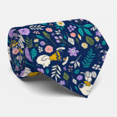 Cravate cacahuètes en Motif de fleurs (Roulé)