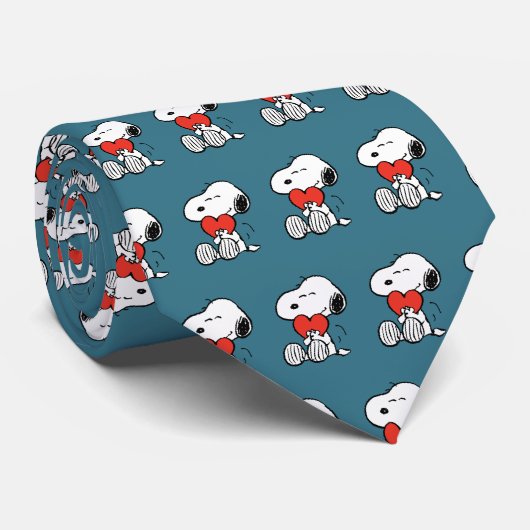 Cravate cacahuètes | Saint Valentin | Snoopy Heart Hug (Roulé)