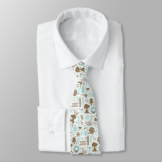 Cravate cacahuètes | Snoopy Frosty Motif de Noël (Attaché)