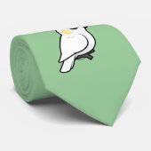 Cravate cacatoès Jaune-crêté (crête vers le bas) (Roulé)