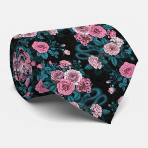 Cravate Caché en rose 2
