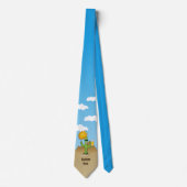 Cravate Cactus avec bière (Devant)