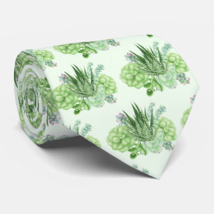 Cravate Cactus d'aquarelle vert