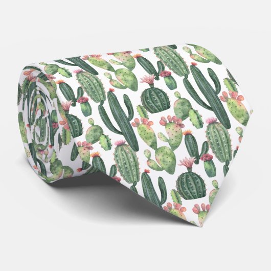 Cravate Cactus du désert | Thème Désert (Roulé)