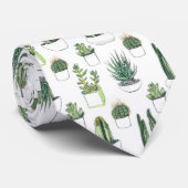 Cravate Cactus pour aquarelle et Succulent (Roulé)