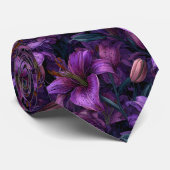 Cravate Cadeau Classique Pour Petit Ami Fleur De Lys (Roulé)