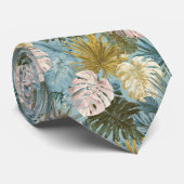 Cravate Cadeau Classique Pour Petit Ami Fleur Tropicale (Roulé)