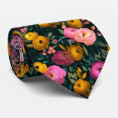 Cravate Cadeau Classique Pour Petit Ami Floral Ranunculus (Roulé)