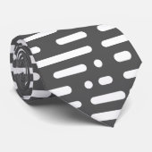 Cravate Cadeau d'anniversaire motif gris moderne pour lui (Roulé)