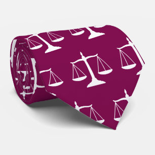 Cravate Cadeau d'avocat pour hommes Balance de la Justice,