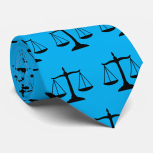 Cravate Cadeau d'avocat pour hommes Balance de la Justice,