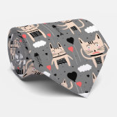 Cravate Cadeau de chat | Cute Chat Motif Enfant (Roulé)