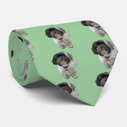 Cravate Cadeau de chien de Havanese (Roulé)