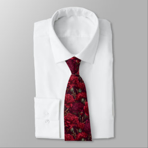 Cravate Cadeau de garçon d'honneur à la mode Œillet