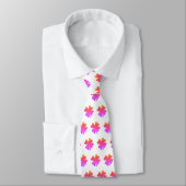 Cravate Cadeau de la Saint-Patrick Faveur Rose Shamrock Bl (Attaché)