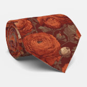 Cravate Cadeau de Noël chic pour mari Ranunculus Fleur (Roulé)