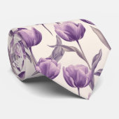 Cravate Cadeau de Noël classique pour lui Tulipe (Roulé)