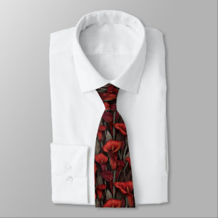 Cravate Cadeau de Noël unique pour hommes Calla Lilies