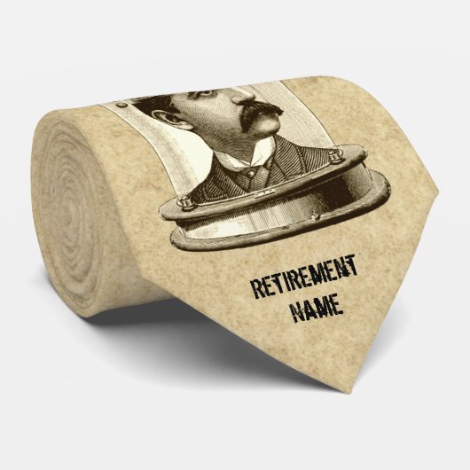 Cravate Cadeau de retraite pour enseignant Personnalisé (Roulé)