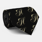 Cravate Cadeau d'initiale de monogramme de la lettre H (Roulé)