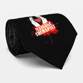 Cravate Cadeau drôle de physiothérapeute de massage de (Roulé)