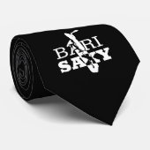 Cravate Cadeau drôle de saxophone de baryton pour le (Roulé)