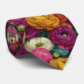 Cravate Cadeau élégant pour petit ami Ranunculus (Roulé)