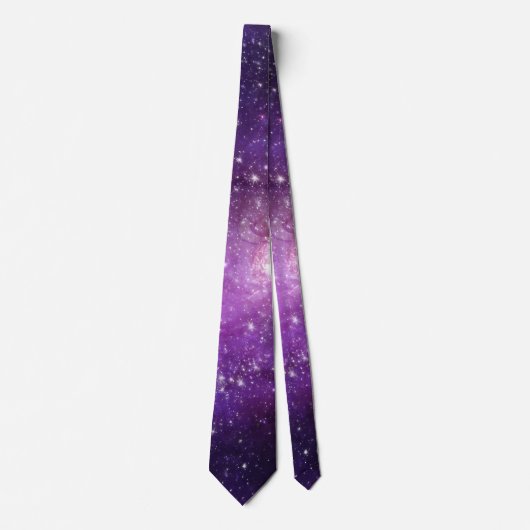 Cravate Cadeau Galaxy, Hommes et Femmes, Motif spatial (Devant)