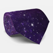Cravate Cadeau Galaxy, Hommes et Femmes, Motif spatial (Roulé)