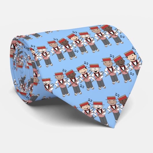 Cravate Cadeau mignon de quartet de raseur-coiffeur (Roulé)