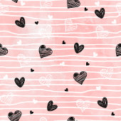 Cravate Cadeau pour lui Texte d'amour Cœur dessiné à la ma