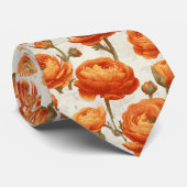Cravate Cadeau Unique Pour Petit Ami Ranunculus (Roulé)
