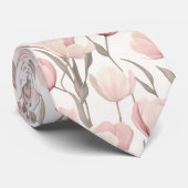 Cravate Cadeaux à la mode pour père fleur de tulipe (Roulé)