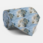 Cravate Cadeaux aux amateurs d'ours polaires (Roulé)