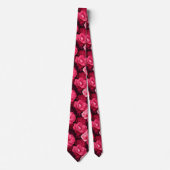 Cravate Cadeaux Classiques Pour Hommes Fleur De Rose (Devant)
