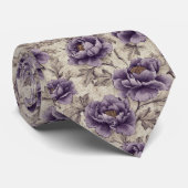 Cravate Cadeaux Colorés Pour Lui Paeonies (Roulé)