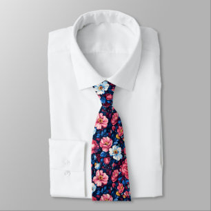 Cravate Cadeaux Colorés Pour Papa Fleurs De Rose