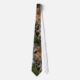 Cravate Cadeaux d'art d'amants de girafe