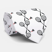 Cravate Cadeaux de badminton, raquette et coutume de (Roulé)