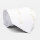 Cravate Cadeaux de l'Esprit Saint en 3D Look Script doré (Roulé)