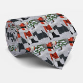 Cravate Cadeaux de Noël écossais Terrier (Roulé)